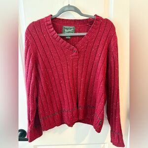 Vintage Women's Red Woolrich Sweater
